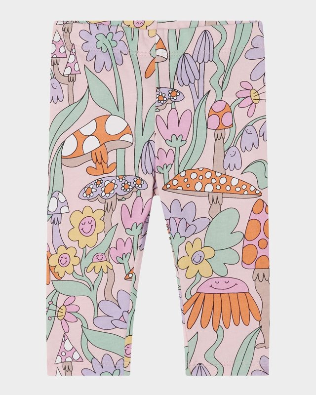 Girl's Fairyland Printed Cotton Leggings, Size 12M-36